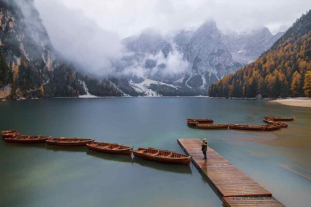 pontile lago di braies